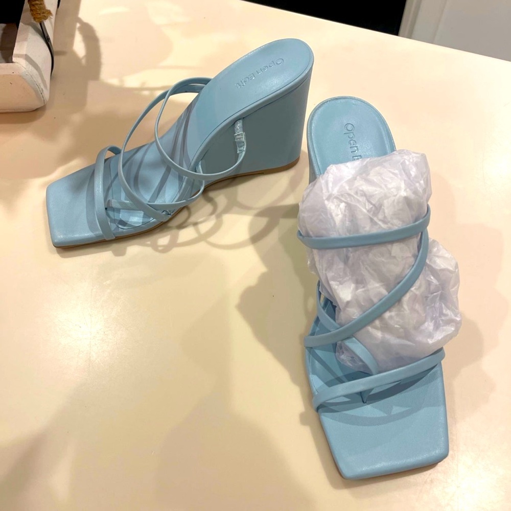Open Edit Wedge Sandals (8.5)